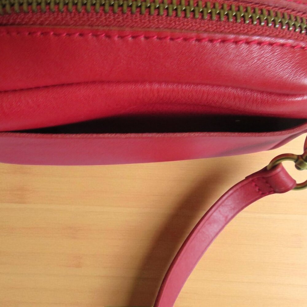 J.Crew - Leather Mini Crossbody Bag (Red) - EUC - Picture 7 of 16